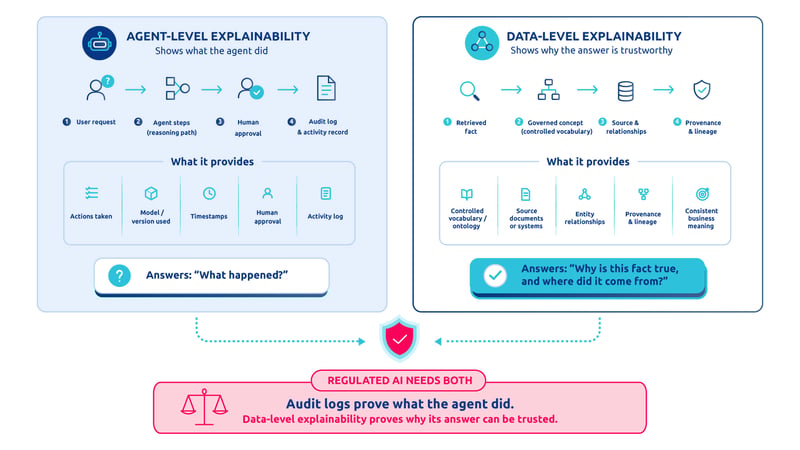 Agentic AI use cases 1 Agent-level vs data-level explainability
