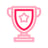 Award Trophy Pink