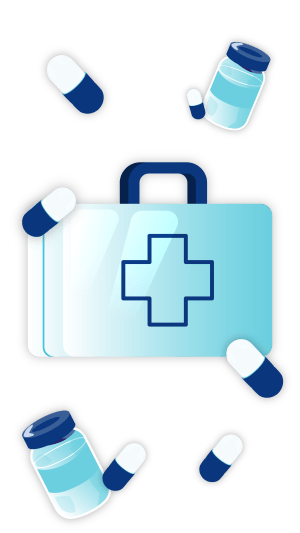 Healthcare use cases vertical illustration