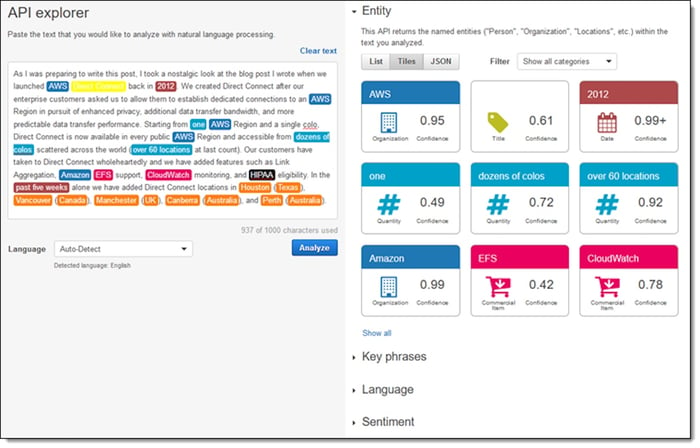 AmazonComprehend example image