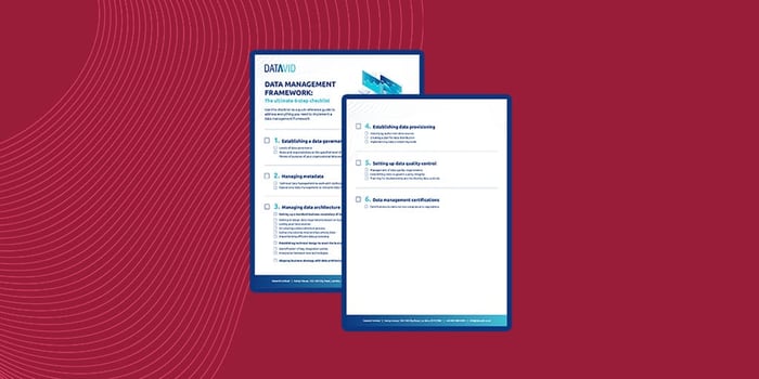 Data management framework: 6-step checklist