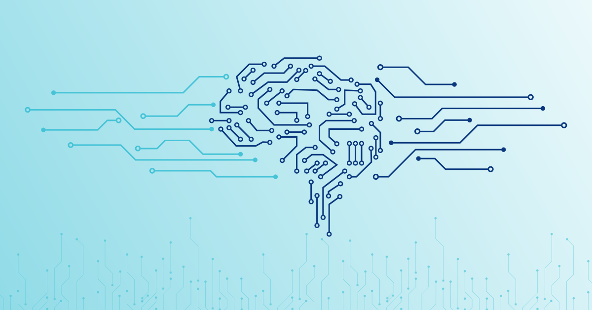 Abstract representation of AI readiness in enterprise data systems
