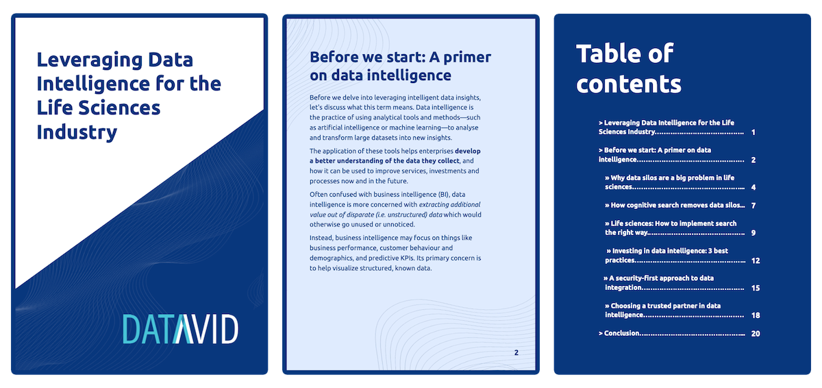 Leveraging data intelligence for the life sciences industry [E-book] preview